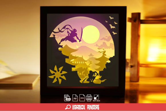 101 Ninja 3D SVG for Shadow Boxes Review