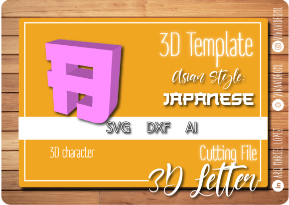 3D Letter Asian Style B: 3D SVG Shapes Review