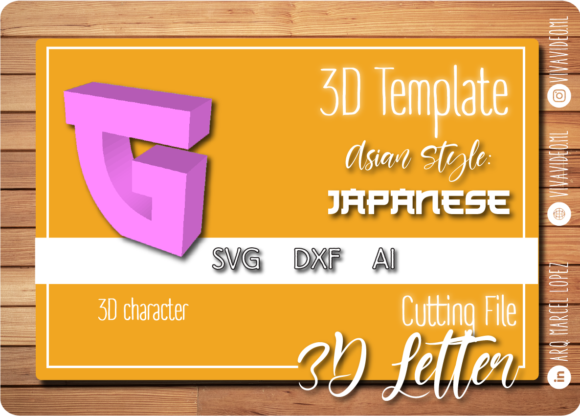 3D Letter Asian Style G: 3D SVG Shapes Review