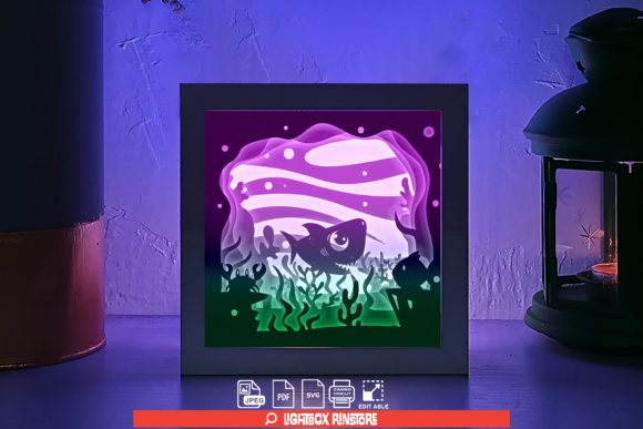 Baby Shark 3D SVG for Shadow Boxes Review