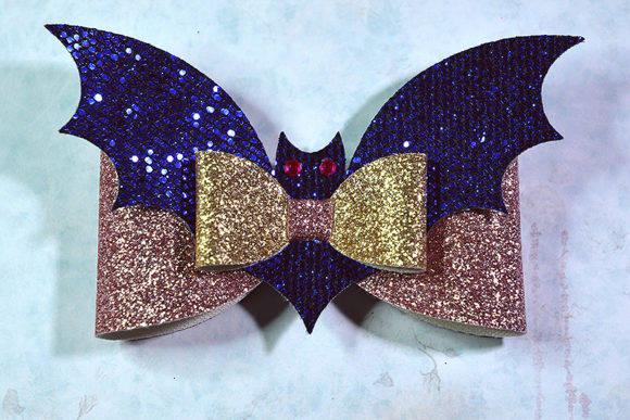 Bat Bow Template: 3D SVG Shapes for Seasonal Design