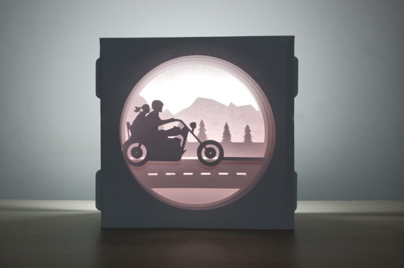 Bike Trip 3D SVG: Editorial Review for Shadow Boxes