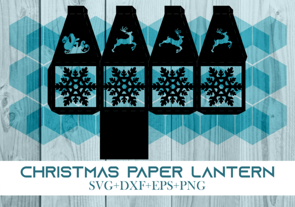 Christmas Paper Lantern Series 0115 – A Festive 3D SVG for Holiday Digital Sellers