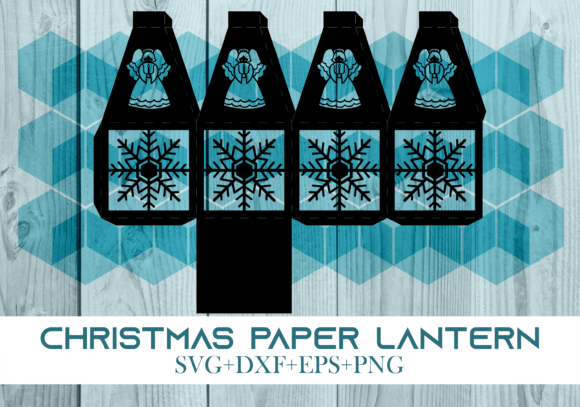 Christmas Paper Lantern Series 0121: A 3D SVG for Festive Branding and Holiday Design Projects