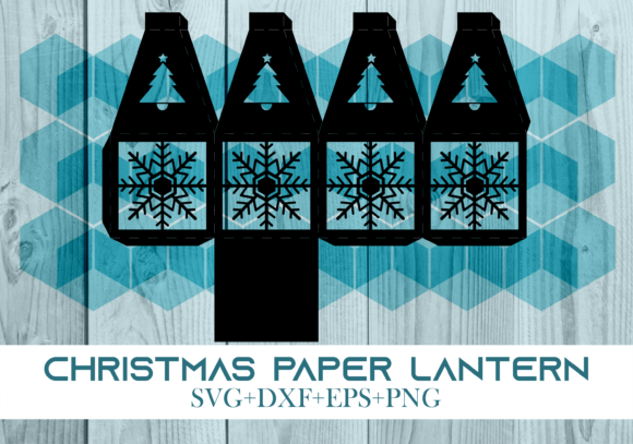 Christmas Paper Lantern Series 0127: A 3D SVG for Festive Blog Design