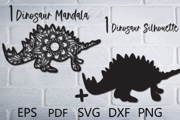 Dinosaur Mandala 3D SVG Cut File for Cricut: A Creative Shape for Blog and Editorial Design