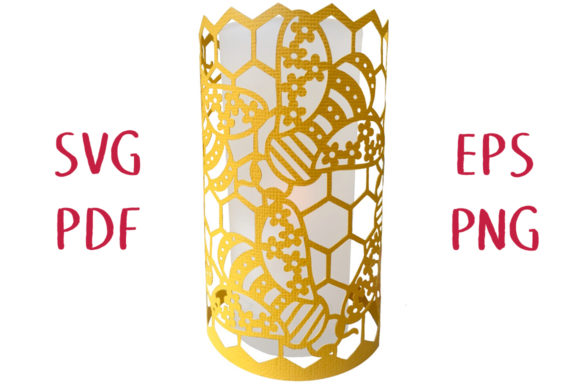 Floral Bees Honeycomb Lantern: 3D SVG Shapes Review