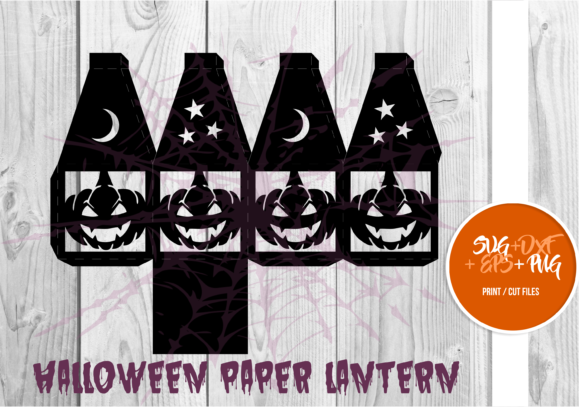Halloween Paper Lantern Series 003: 3D SVG Shapes