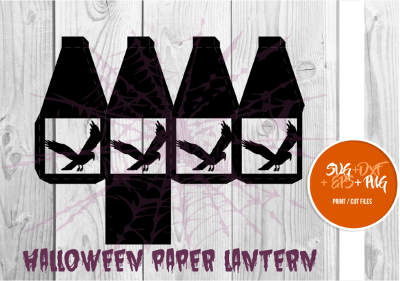 Halloween Paper Lantern Series 127: 3D SVG Shapes