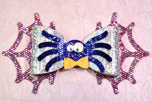 Spider Bow Template: 3D SVG Shapes for Crafters